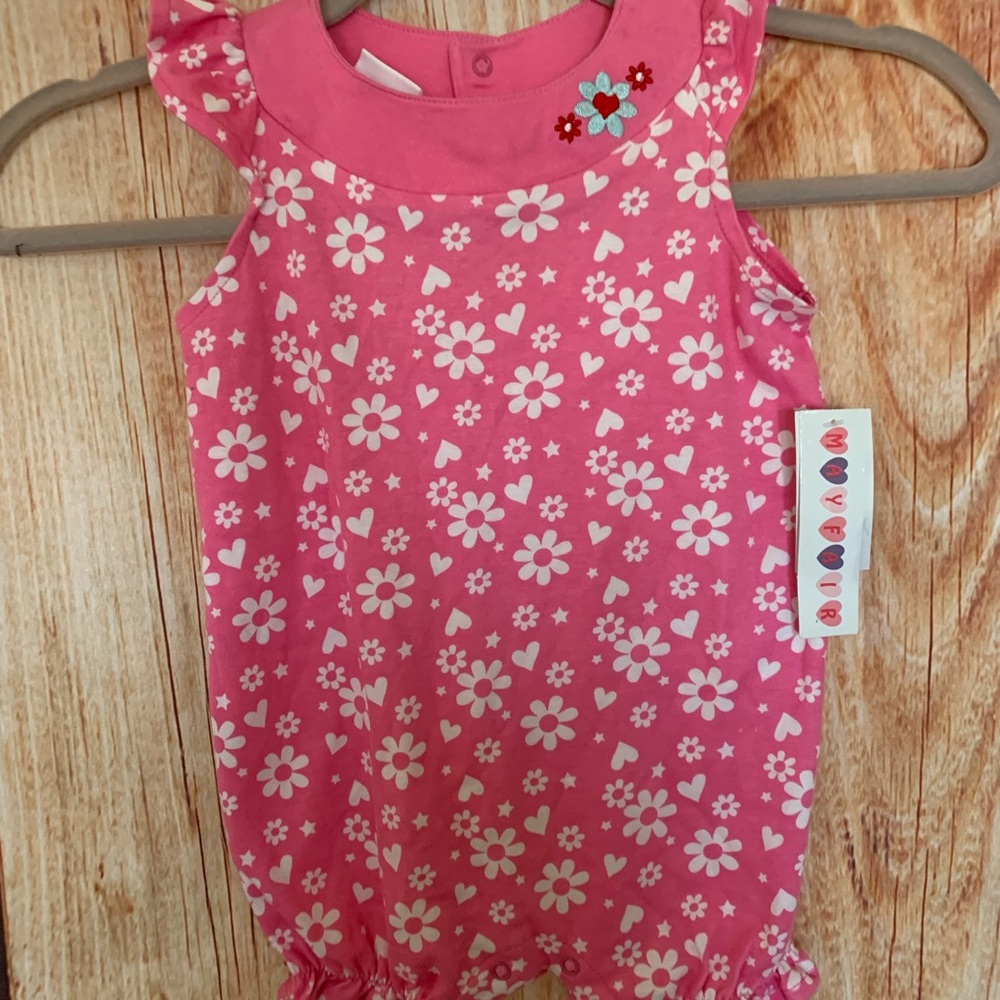 MayFair floral onesie NWT